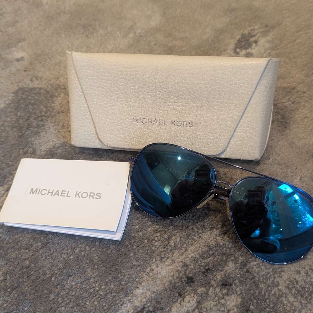 Michael Kors Blue Aviator Sunglasses